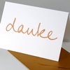 danke - Grußkarten zum Bedanken mit handschriftlichem Danke