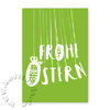 monochrome Osterkarten, Handlettering
