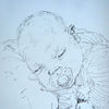 schlafendes Baby, Portraitzeichner in Berlin