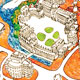 Dresden-Stadtplan für Kinder, Illustrationen