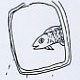 Fisch im Spiegel, Cartoon