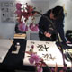Shodo-Workshop im Atelier SHOYOSEI, japanische Kalligrafie
