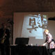 Performance mit Musik und japanischer Kalligrafie