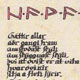 Havamal, Kalligrafie mit Runen
