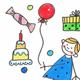 Mädchen mit Luftballon, Illustrationen