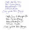 Kalligrafie: Adresse auf einem Briefumschlag