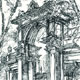 Barockes Tor, Architektur-Zeichnung