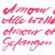 schwungvolle Handschrift und Kalligrafie