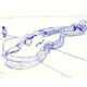 Geige, skizzenhafte Zeichnung