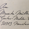 historische Handschriften für das Schreiben von Adressen