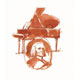 Franz Liszt mit Konzert-Flügel, Illustrationen