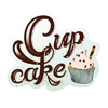 Cupcakes im Vintage-Stil, Handlettering