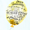Babyshower, Handlettering in einem Luftballon
