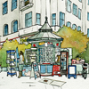 Steinplatz Berlin, Stadtillustrationen