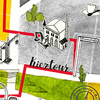 illustrierter Stadtplan: AktivesZentrum Potsdam, Postkarte