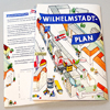 illustrierte Stadtpläne: zusammenfaltbarer Plan im Format DIN A1