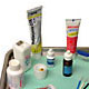 Zahnpflege-Set, Illustrationen für eine Zahnärztin