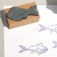 Motiv-Stempel mit fiesem Fisch