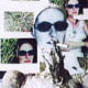 zigarettenrauchende Frau, Collage