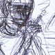 Menschen im Cafe, Scribble