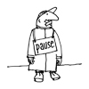 Pause, Zeichnungen und Skizzen