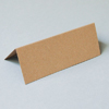 extralange braune Tischkarten, Muskat Designrecycling