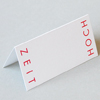 HOCH ZEIT, Tischkarten für die Hochzeit, pinker Druck