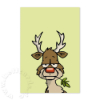 witzige Weihnachtskarten: verliebter Rudolph