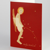 Weihnachtskarten mit pinkelndem Engel