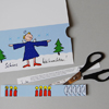 mechanische Adventskarten mit 1-4 Kerzen für jeden Adventssonntag