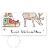 Weihnachtsmann mit Schlitten, Weihnachtskarten zum Basteln