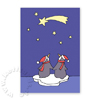 weihnachtslieder singende Pinguine, witzige Weihnachtskarten