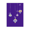 Weihnachtskarten mit Christbaumschmuck