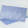 nachhaltige Weihnachtskarten aus Altpapier mit Engelchen