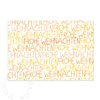 Weihnachtskarten mit oranger Schrift