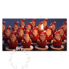 Weihnachtskarten mit Weihnachtsmannkerzen