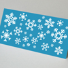monochrome Weihnachtskarten mit Schneeflocken