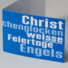 typographische Weihnachtskarten