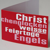 typografische Weihnachtskarten