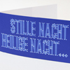 Stille Nacht, Weihnachtskarten mit Liedtext