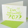 Ein entspanntes 2023 - grüne Neujahrskarten mit Handlettering