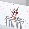 Brandenburger Tor mit Rudolf, witzige Weihnachtskarten mit Berliner Motiven
