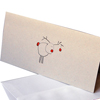 Elch mit roter Nase, Weihnachtskarten aus Recycling-Material