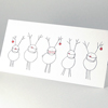 Rudolf und seine Freunde mit Maske - Weihnachtskarten für die Corona Zeit