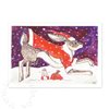 illustrierte Weihnachtskarten: Rollentausch - Weihnachtsmann und Osterhase