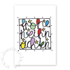 frohe weihnachten, Weihnachtskarten mit bunter Handschrift