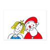 Weihnachtsmann und Christkind, witzige Weihnachtskarten