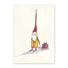 Schlitten, illustrierte Weihnachtskarten