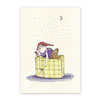 Schlafmütze, illustrierte Weihnachtskarten