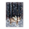 Luchs im Wald, Vintage-Weihnachtskarten